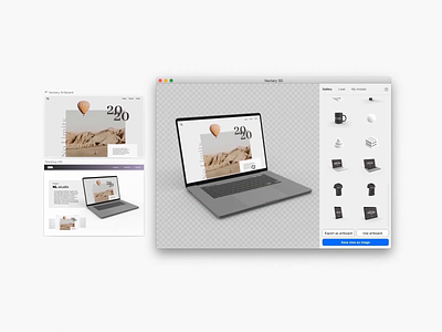 Macbook Pro 3D mockup 3d design figma mockup render sketch sketchapp ui vectary webdesign