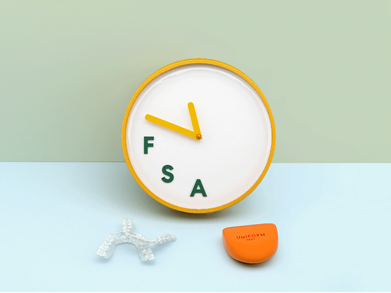 FSA Clock 3d aligner c4d case cinema4d clock colors fsa illustration orange setdesign yellow