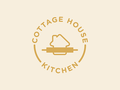 Cottage House Kitchen Logo branding food blog house identity kitchen logo