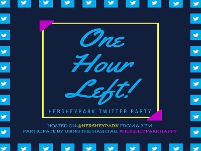 Twitter Party One Hour Left