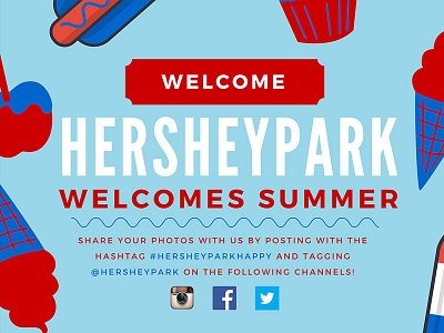 Communication Letter design event hersheypark letter social media summer