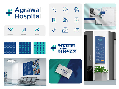 Agrawal Hospital | Brand Identity - pt.1 adobe brand identity branding design design agency graphic design illustration logo vector