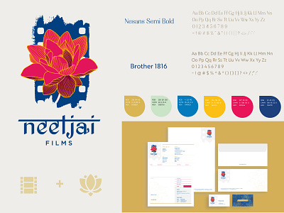 Neeljai Film Studio brand identity branding graphic design logo logo design