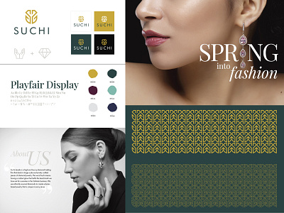 Suchi Jewellers brand identity branding graphic design logo logo design