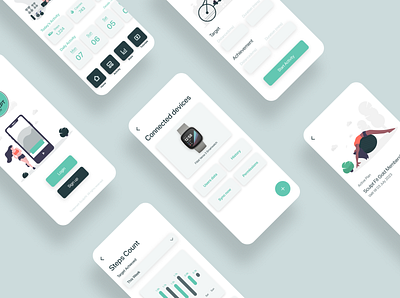 The Ultimate Fitness App app dashboard design mockup product product design prototype ued ui ux visual design wireframe