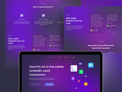 Landing page for Linkedin BOT