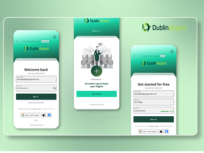 *Project* Dublin Airport Mobile - Sign Up