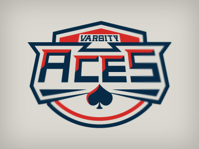 Varsity Aces Logo branding high school sports logo sports