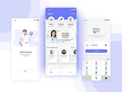 Medical consultation App appui branding consultation design doctor doctors doctorwho downloadfree figma free figma free ui kit freebie happiness illustration logo medical medical consultation mobile app uiux