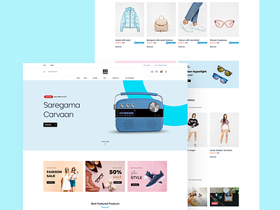 Website Design: E-Commerce UI Template