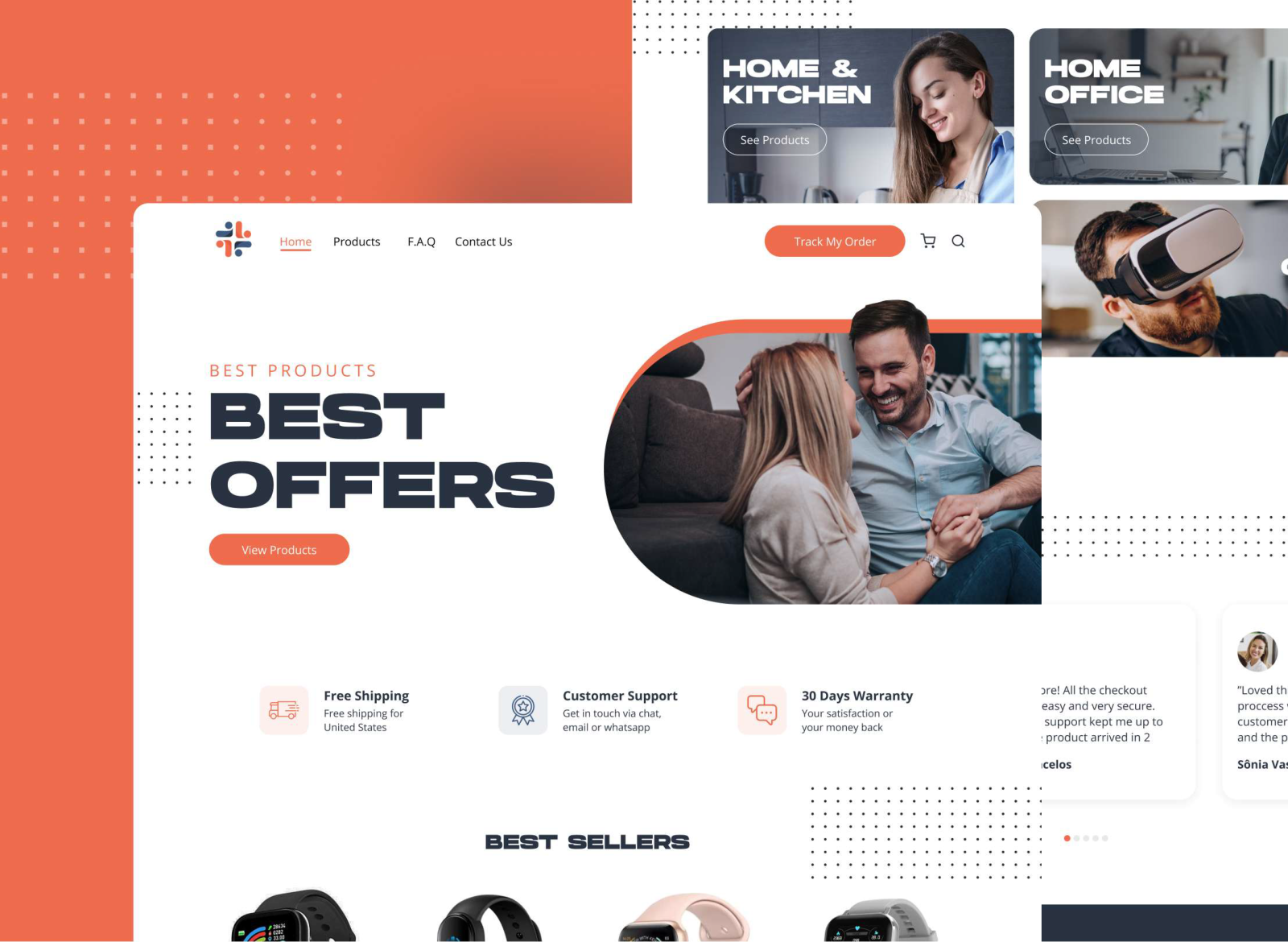 Landing Page UI UX Design | Elementor Pro by Yash Hingarajiya for Devoq ...