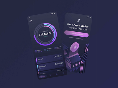 Crypto App Mobile UI Design