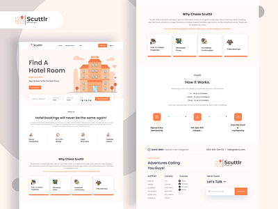 Scuttlr Hotel Booking Web Design