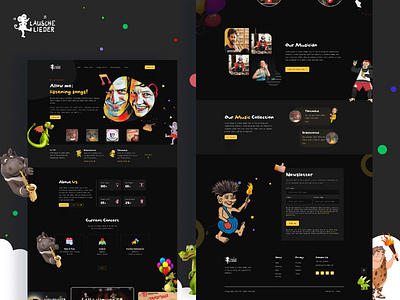 Lausche Lieder - music Website for children branding design ecommerce figma graphic design interface music music website musical instruments product page ui uiux user expirence ux web web design web marketing website