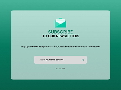 Daily UI Challenge: Newsletter