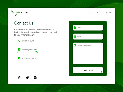 Daily UI Design: Contact form