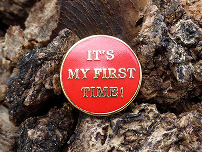 It's My First Time first lettering pin typography