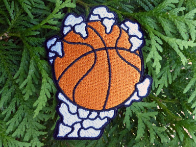 Ball Forever Patch basketball basketball logo bball grip hand nba skeleton skull