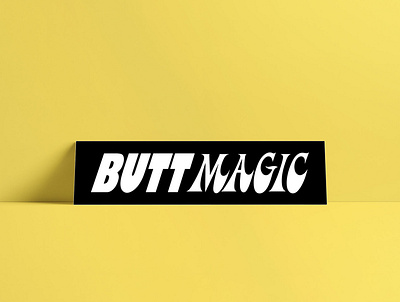 Butt Magic handlettering lettering magic sticker typeface typography