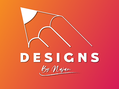 'Designs by Najam' logo graphic design logo logo design minimal