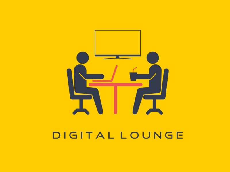 Digital Lounge Logo adobe xd branding design graphic design illustration logo logo design minimal ui vector