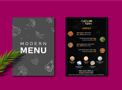 Minimal menu design adobe xd branding design graphic design illustration logo logo design minimal ui vector