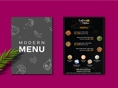 Minimal menu design