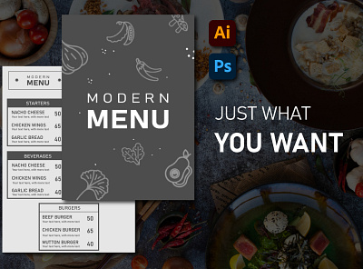 Another Menu Design adobe xd branding design graphic design illustration logo logo design minimal ui vector