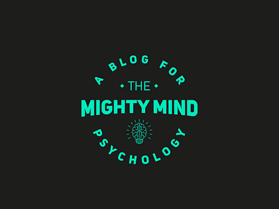 The Mighty Mind dark themed logo