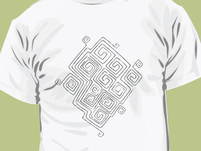 T-shirt pattern with Ancient Mizyn Culture Ornament culture folkart mizyn swastika ukraine