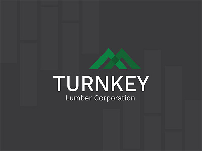 Turnkey Lumber :: Logo branding build design logo lumber mark type typography wood