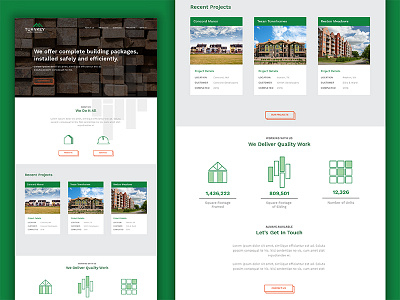 Turnkey Lumber :: Homepage building contractors homepage icons lumber projects safety ui ux web web design