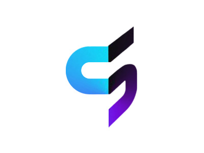 CS Monogram gradient logo monogram