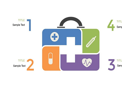 4 steps Medical Infographics