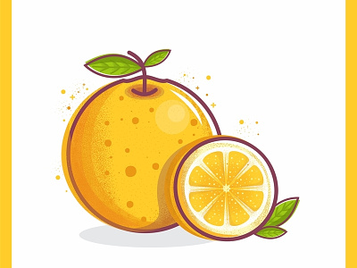 Orange fresh fruit illustration orange vector