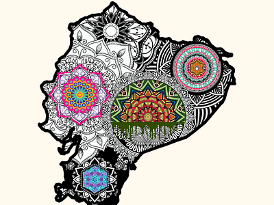 Map Mandala art artist design graphic design illustration illustrator mandala mandala art mandala design photoshop vector