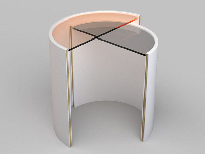 Contour Side Table // Bower // 2 3d c4d product visualization redshift