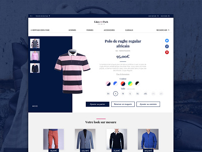 Eden Park Store #2 eden eden park edenpark identity park retail shop store ui ux webdesign