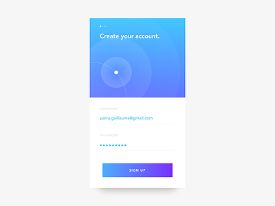 Daily UI Challenge #01 - Sign Up account app challenge create daily dailyui iphone sign ui up ux