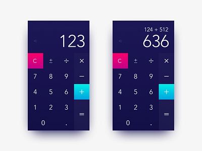 Daily UI Challenge #04 - Calculator app calculator challenge daily dailyui friendly iphone ui user ux