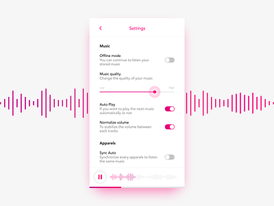 Daily UI Challenge #07 - Settings