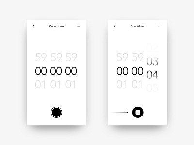 Daily UI Challenge #14 - Countdown Timer app countdown daily dailyui ios minimalistic product timer ui ux