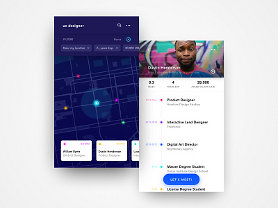 UI Concept: Job Meeting App