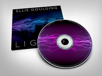 CD Cover - Ellie Goulding cd cover cd design glowing lights musician student work