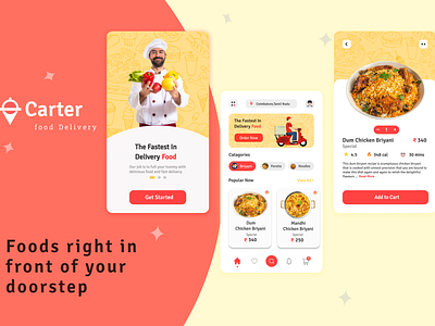 Carter-Food delivery app Design