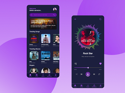 Music Player App Design app design mobileapp design product design ui uiux ux