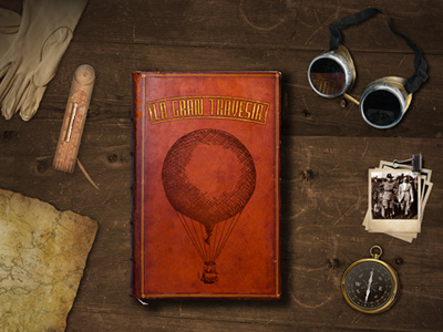 La Gran Travesía adventure air ballons brown crossing culture deskop history julio verne maps pilot pilotdesk steampunk