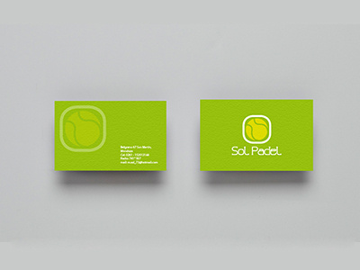 Padel club cards club cute green green and yellow lima minimal padel padel ball personal cards sport