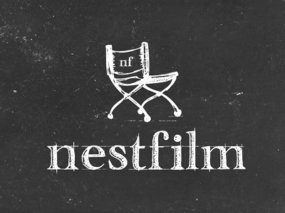 Nestfilm brand chalk cine cinema director film movie nestfilm old