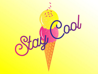 Ice Cream Dribble 04 cool design dessert food graphic design ice cream summer tasty typography